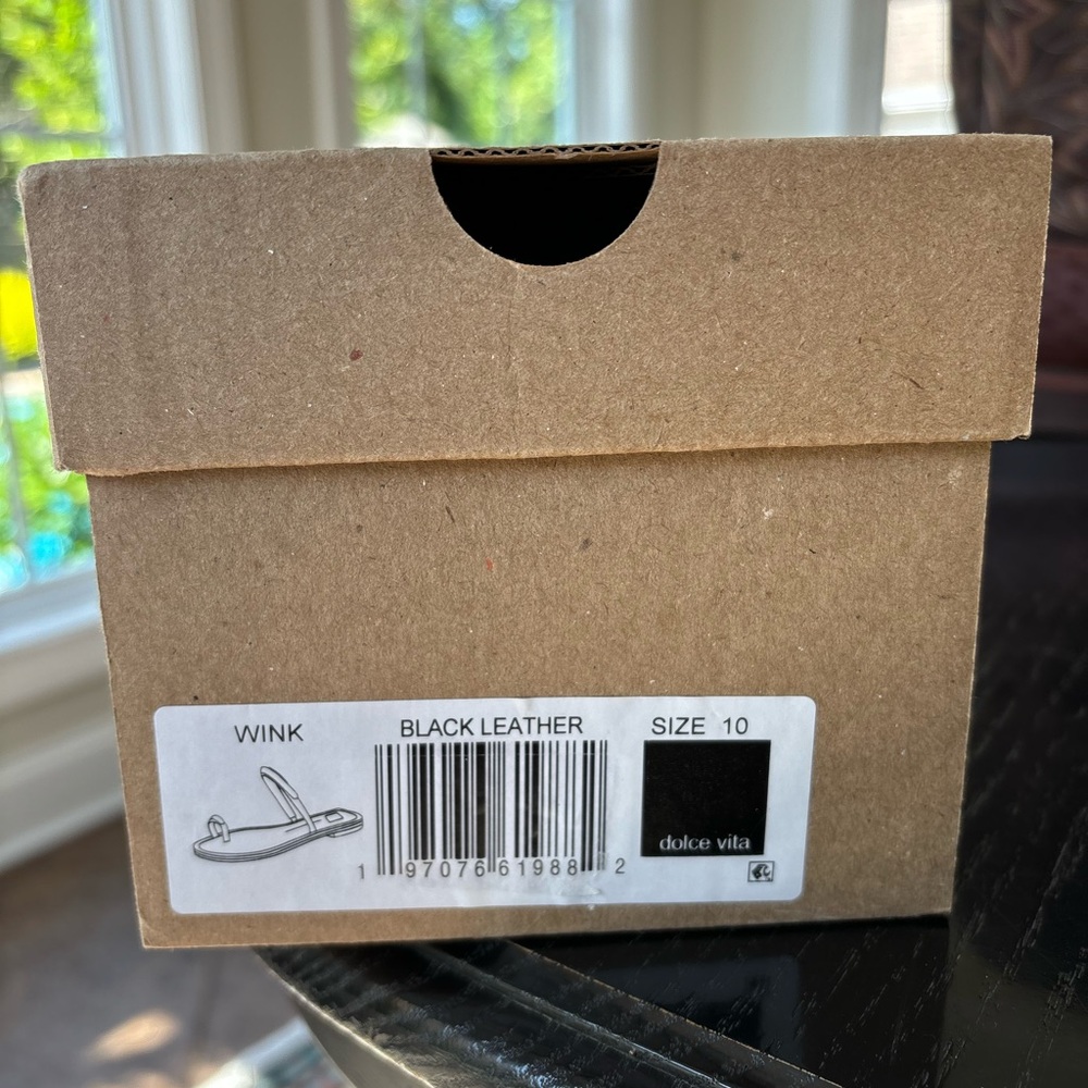 Dolce Vita Wink Black Leather Flats